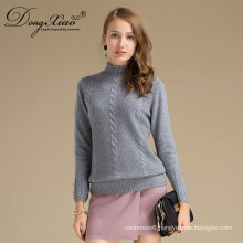 Wool Overs Women's Cashmere & Merino Wool Crew Neck Wool Pullover Sweater